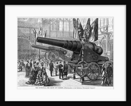 The Centenial - The Krupp Gun Exhibit Magazine Illustration by Anonymous