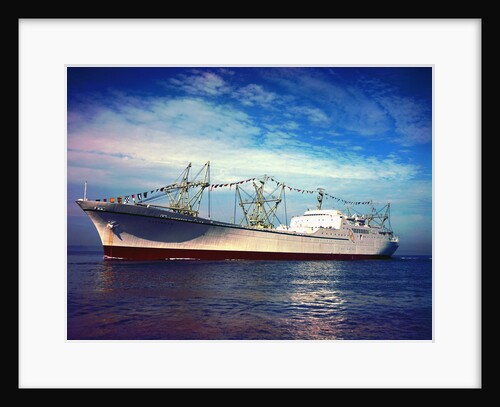 The Nuclear Ship Savannah Cruising on Puget Sound by Anonymous