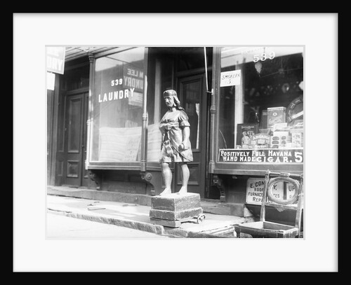 Statue of Indian in Front of Cigar Store by Anonymous