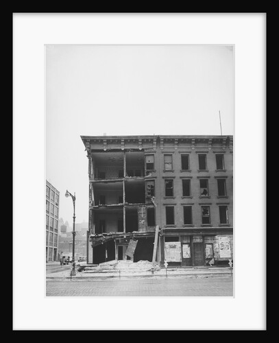 Partially Demolished Building by Anonymous