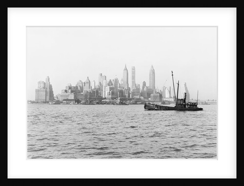 Steamboat in New York Harbor by Anonymous