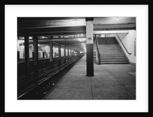 Empty Subway Station at 181st Street by Anonymous