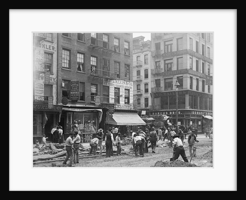 Men Working on Canal Street by Anonymous