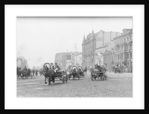 Horse Carts on Nevsky Prospect by Anonymous