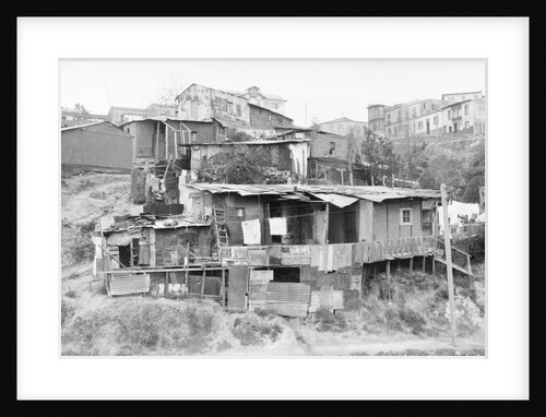Shacks of Hillside Slum by Anonymous