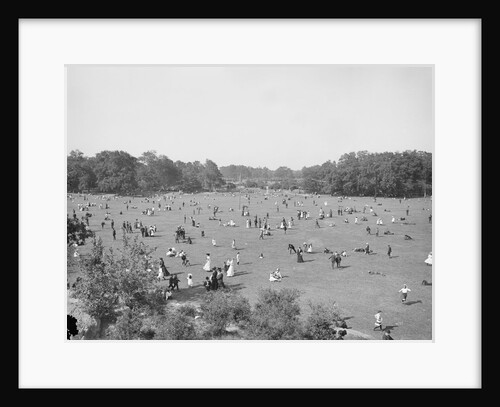 People in Central Park by Anonymous