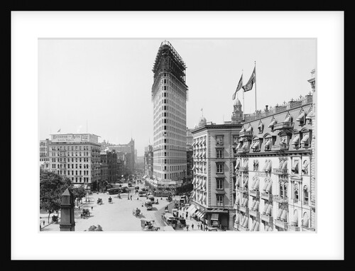 Flatiron Building Under Construction by Anonymous