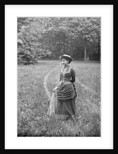 Woman in Wooded Meadow by Anonymous