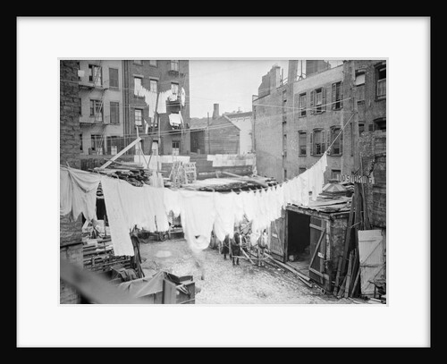 Clothesline and Tenements by Anonymous