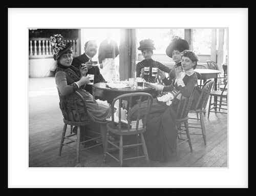 People Sitting with Drinks by Anonymous