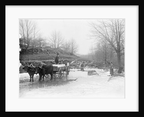 Men Cutting Ice by Anonymous