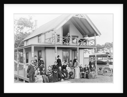 Men and Women Outside a Boarding House by Anonymous