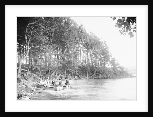 People Riding in a Rowboat by Anonymous