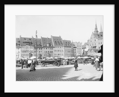 Market Place in Nuremberg by Anonymous