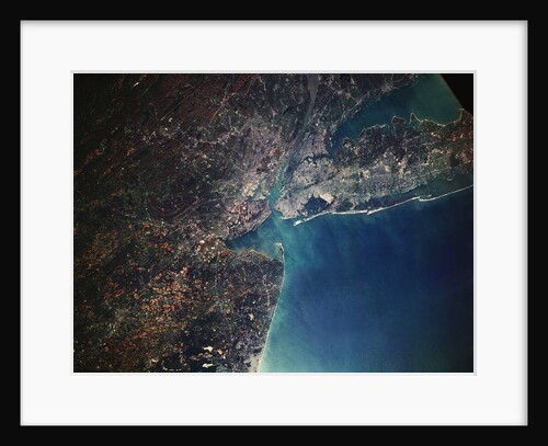 Orbital View of New York City and Long Island by Anonymous