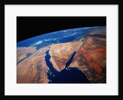 Sinai Peninsula from Space by Anonymous