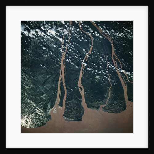 Mekong Delta Seen From Space by Anonymous