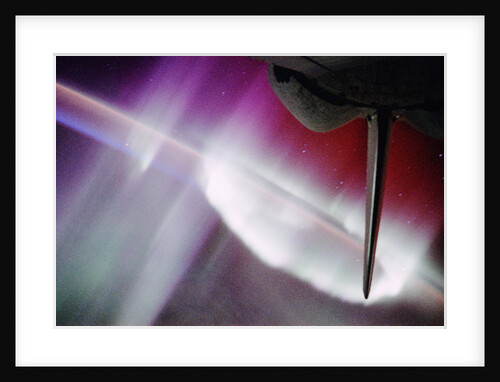 Aurora Australis and Endeavor Shuttle Tail by Anonymous