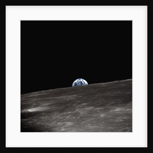 Earth Rising Above the Moon by Anonymous