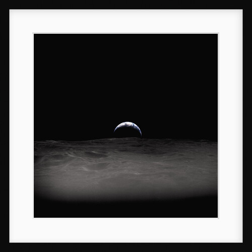 Earth Setting Behind the Moon by Anonymous