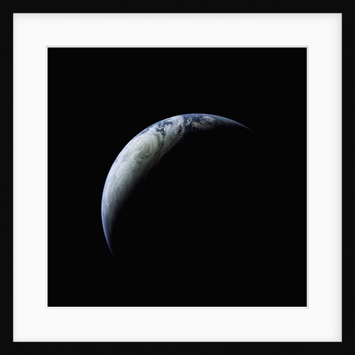 Crescent Earth Seen from Apollo 4 by Anonymous