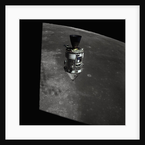 Apollo 15 Command Module Orbiting the Moon by Anonymous