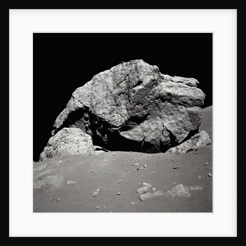 Large Rock on the Moon by Anonymous
