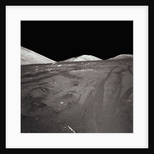 Tire Tracks on the Surface of the Moon by Anonymous