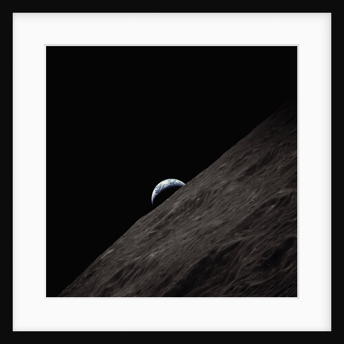 Earth Rising Above the Moon by Anonymous