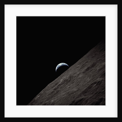 Earth Rising Above the Moon by Anonymous