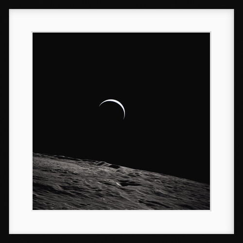 Earth Rising Above the Moon by Anonymous