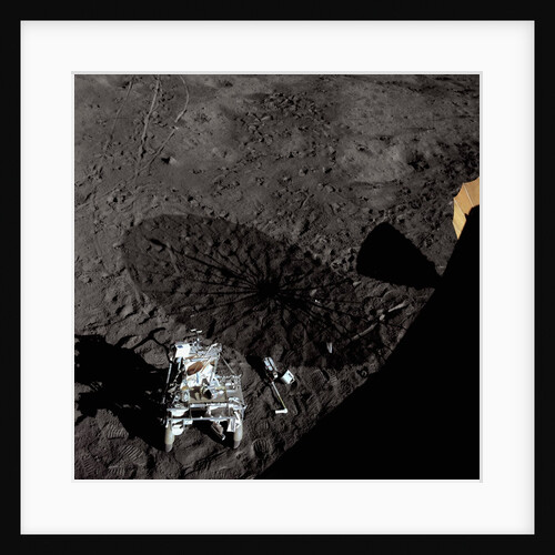 Cart and Antenna Shadow on the Moon by Anonymous