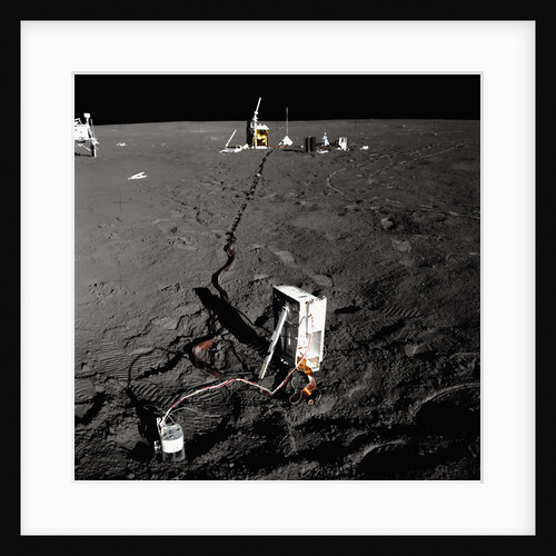 Scientific Equipment on the Surface of the Moon by Anonymous