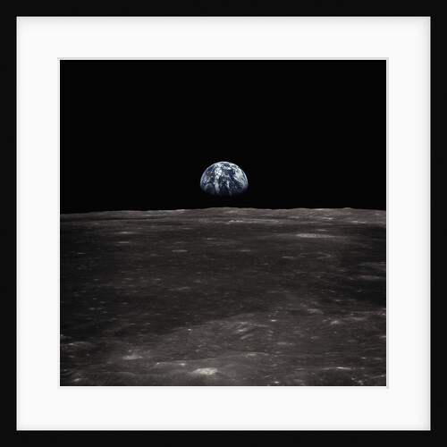 Earth Rising Above the Moon by Anonymous