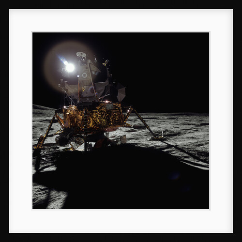 Sun Behind a Lunar Lander by Anonymous