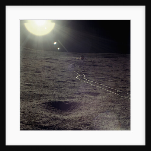 Wheel Tracks on the Surface of the Moon by Anonymous