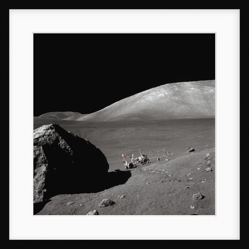 Rover in a Lunar Valley by Anonymous