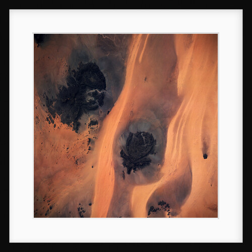 Jabal Arkenu and Jabal Uweinat Seen From Space by Anonymous