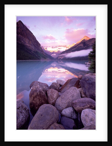 Morning Sky Reflecting In Lake Louise by Anonymous