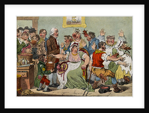 English Cartoon Depicting People with Cow Pox by Anonymous