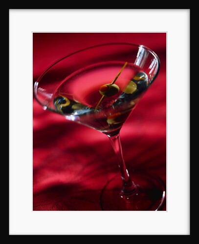 Martini with Olive by Anonymous