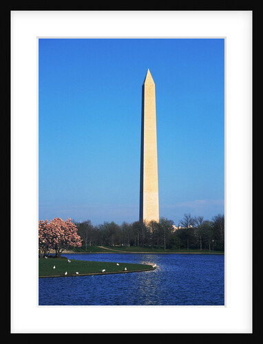 Washington Monument and Lake by Anonymous