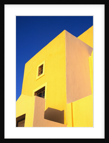 Yellow Building on Santorini by Anonymous