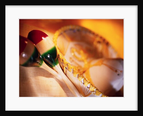 Maracas and Sombrero by Anonymous