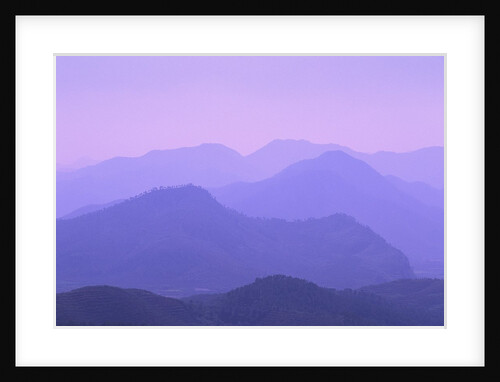 Mountains Disappearing into Mist by Anonymous