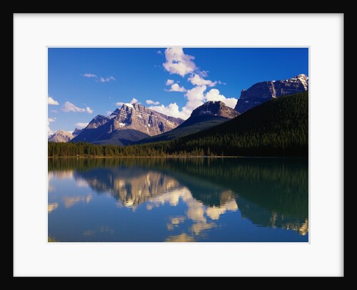 Mountains Reflecting in Lake by Anonymous