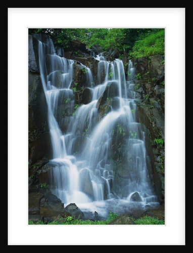 Waterfall Cascading over Rocks by Anonymous