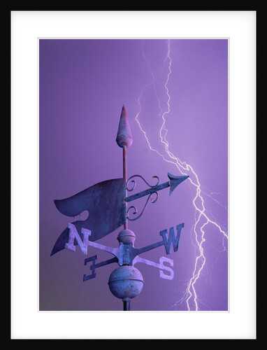 Weathervane and Lightning Bolt by Anonymous