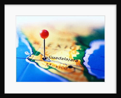 Guadalajara Marked on Map by Anonymous