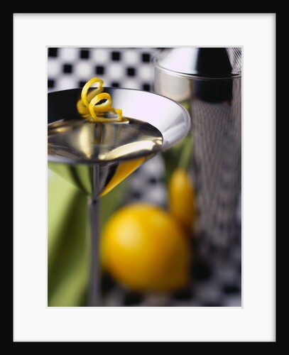 Martini Glass with Lemon Rind by Anonymous